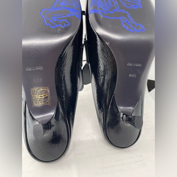 BURBERRY Sovereign Square Toe Mules Size 39.5 - Picture 9 of 9